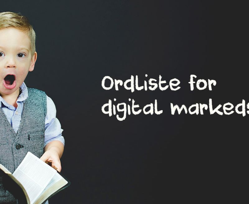 Ordliste for digital markedsføring