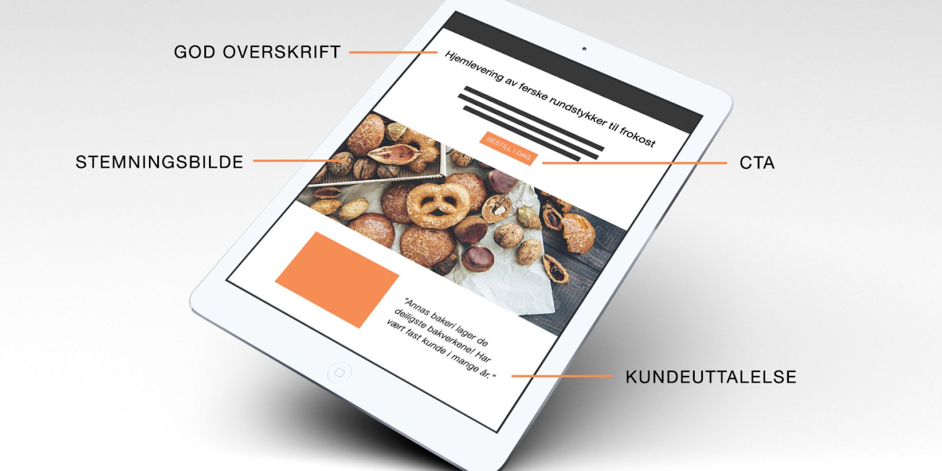 Landingsside eksempel