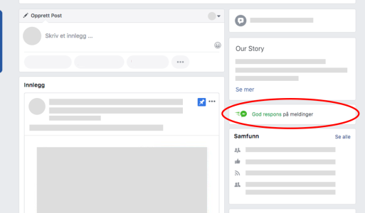 Hvordan få merket "God respons på meldinger"